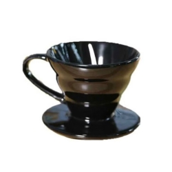 قمع فلتر زجاجي أسود